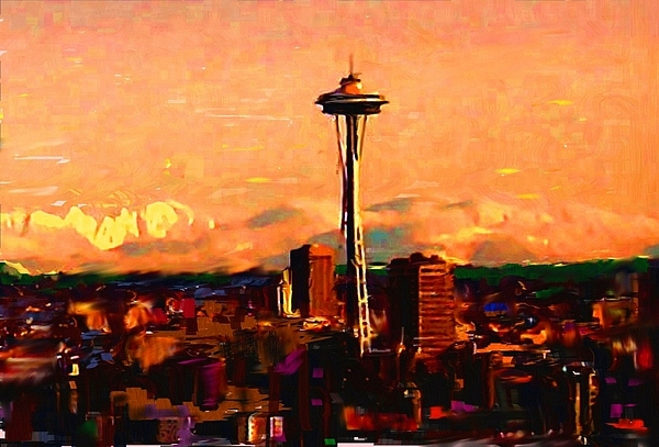 Seattle in the Clouds by Carla Dreams Seattle in the Clouds by Carla Dreams